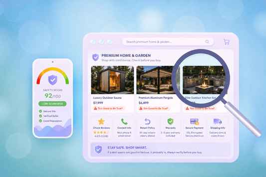 Online scam check for expensive home and garden products